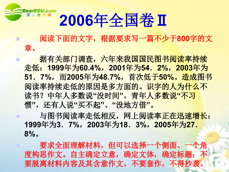 高考语文 新材料作文的审题立意作文复习课件 新人教版_第4页