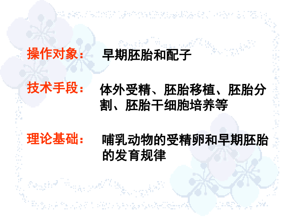 黑龙江省大庆外国语学校高二生物《体内受精和早期胚胎发育》课件 新人教版_第4页