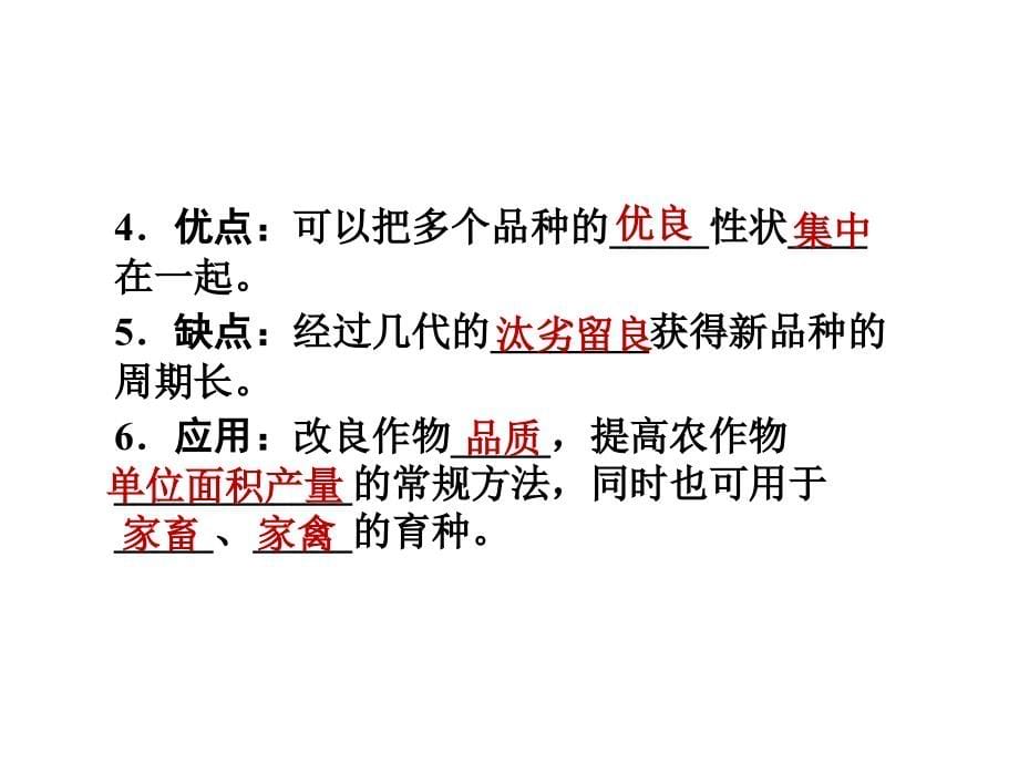 2018高考生物第一轮复习 第6章 从杂交育种到基因工程精品课件 新人教版必修2_第5页