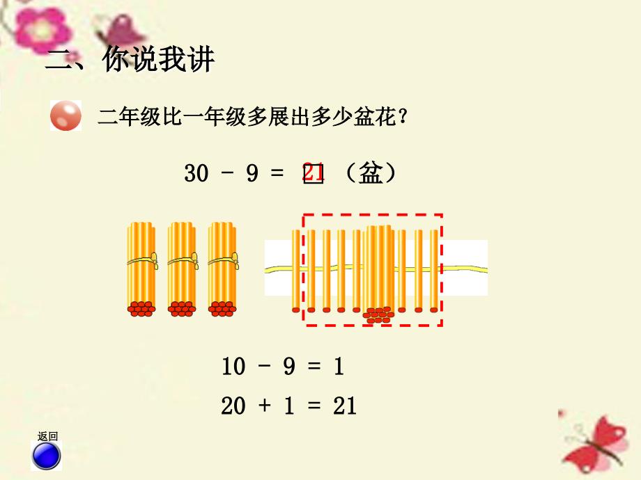 2018春一年级数学下册 第五单元《绿色行动 100以内数的加减法一》课件1 青岛版六三制 (2)_第3页