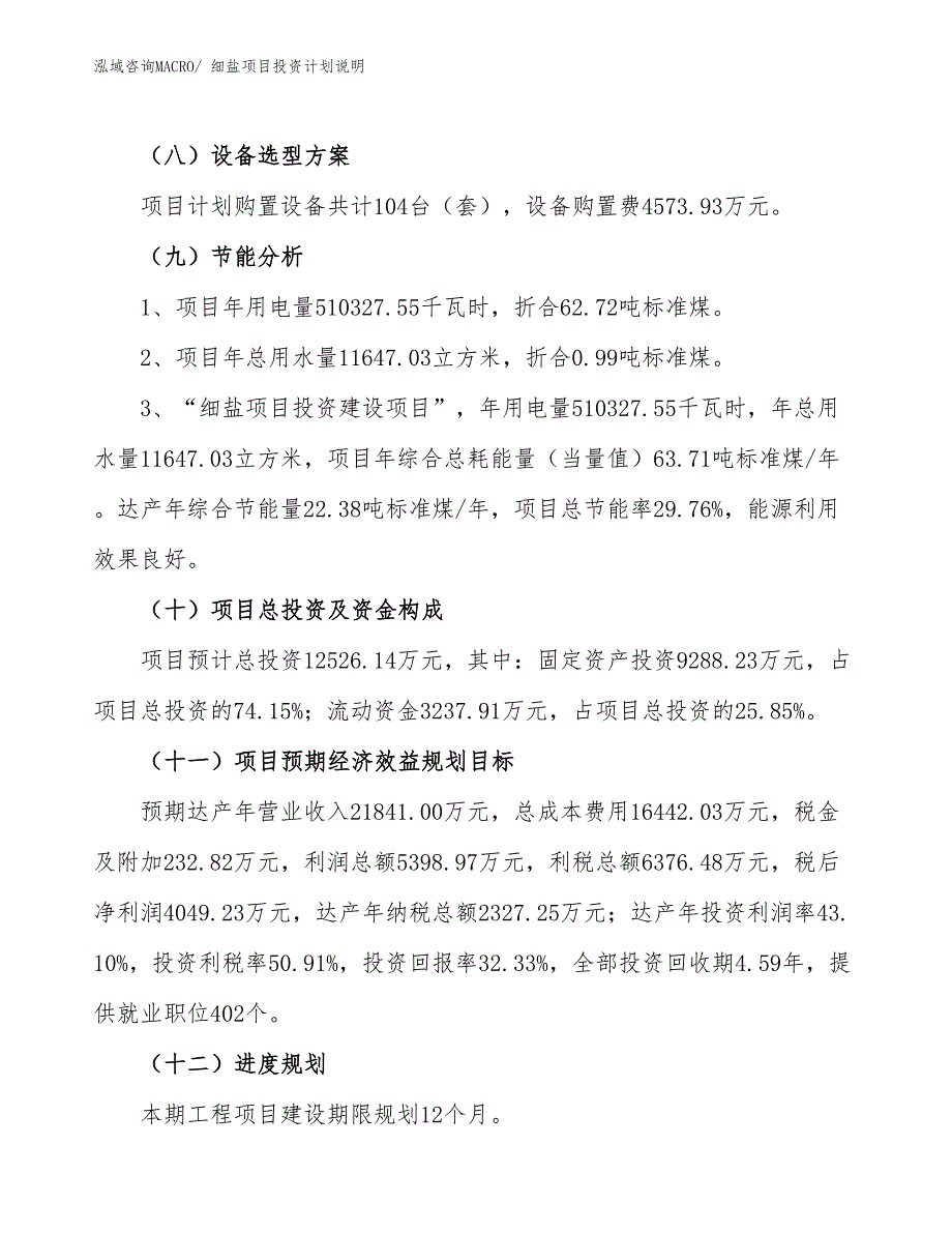 细盐项目投资计划说明_第3页