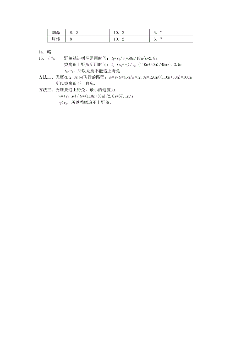 3.4 平均速度的测量 每课一练 物理北师大把八年级上 (8).doc_第3页