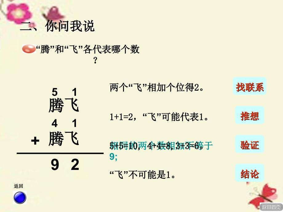 2018春二年级数学下册 第四单元《勤劳的小蜜蜂—万以内数的加减法（一）》（算式中的推理）课件 青岛版六三制 (2)_第4页