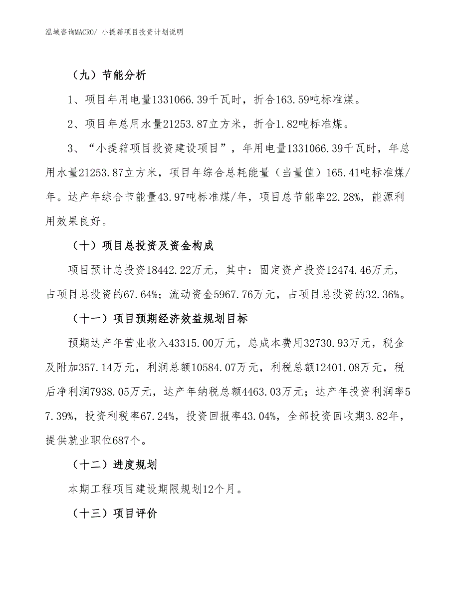 小提箱项目投资计划说明_第3页