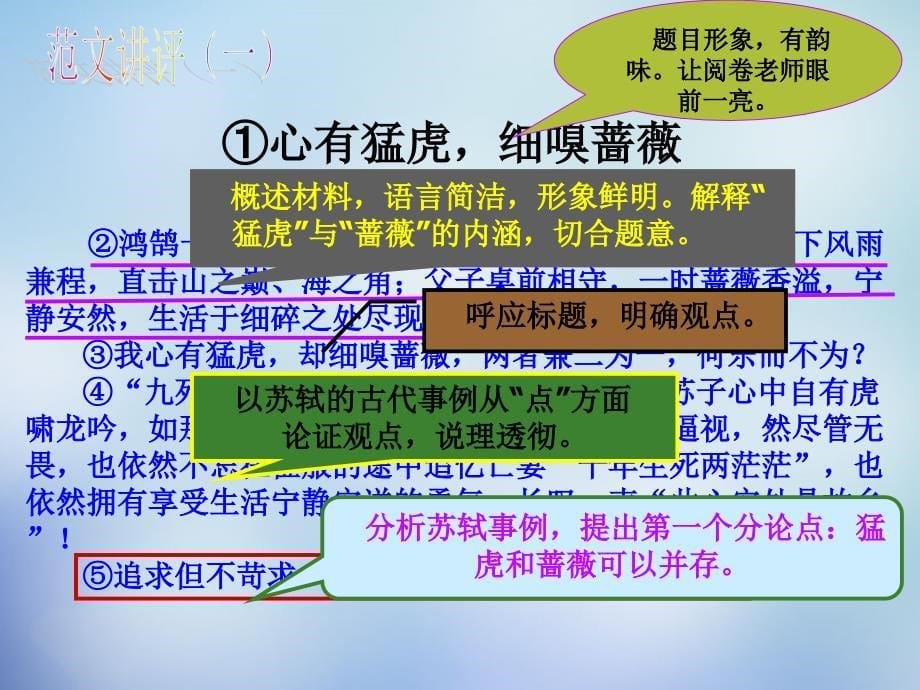 2018年高考语文10大增分点佳作讲评 3内容充实课件_第5页