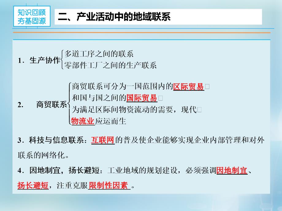 2018年高考地理大一轮复习 专题7.1 产业活动的区位条件和地域联系课件_第4页