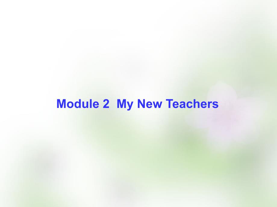 2018届高考英语总复习 module2 my new teachers课件 外研版必修1_第1页