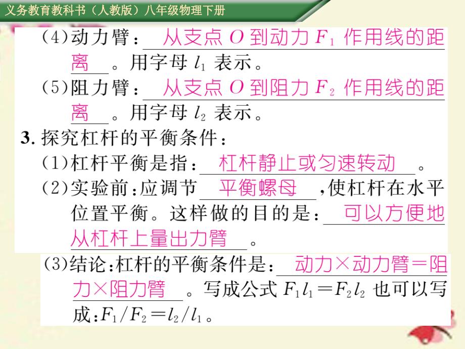 2018春八年级物理下册 专题六 简单机械课件 （新版）新人教版_第3页