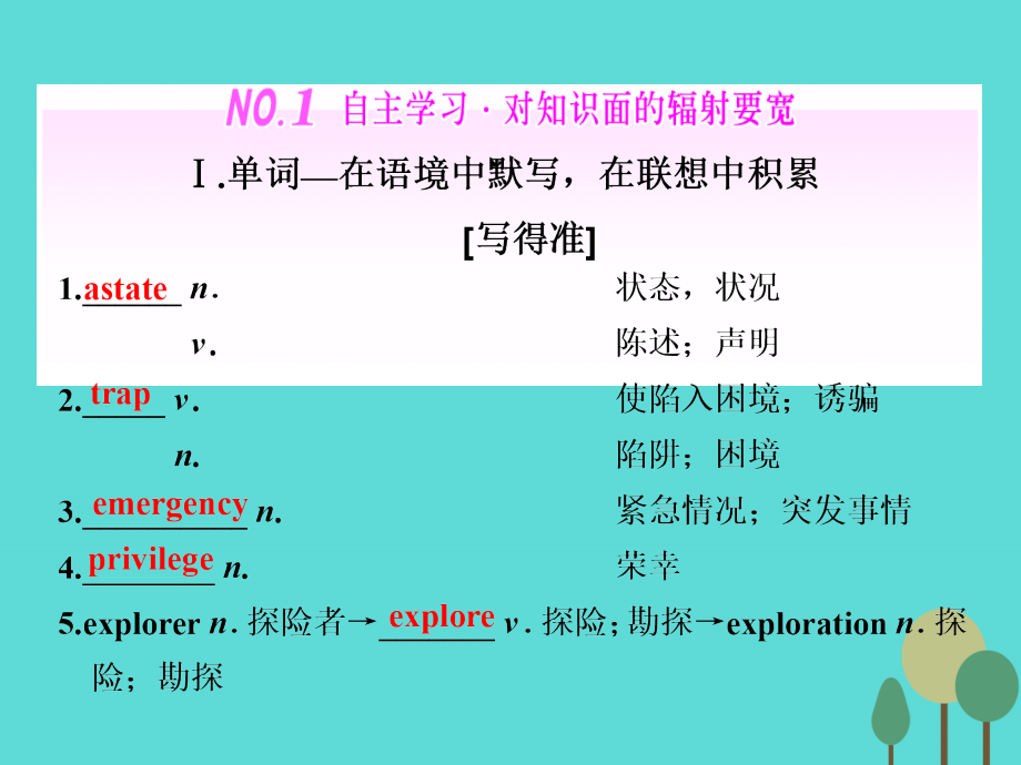 2018版高考英语大一轮复习 module 1 deep south课件 外研版选修8_第3页