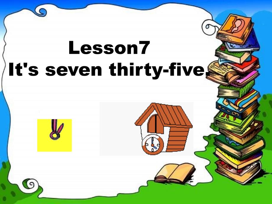 2018春五年级英语下册 lesson 7《it’s seven thirty-five》课件2 科普版_第1页