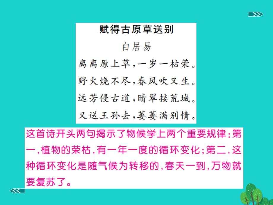 2018年秋九年级语文上册 第一单元 专题《气象物候》课件 苏教版_第3页