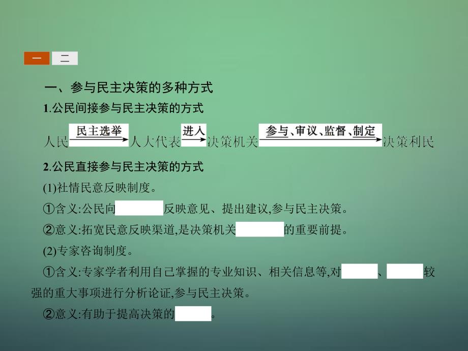 2017-2018学年高中政治 2.2民主决策：作出最佳选择课件 新人教版必修2_第3页