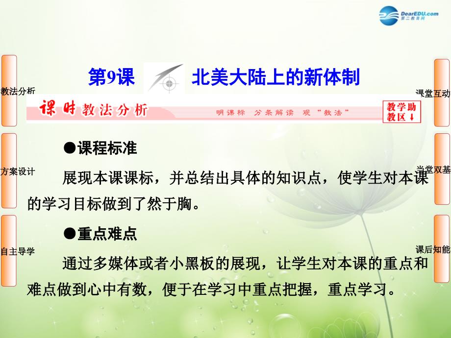 2017-2018高中历史 第三单元 第9课北美大陆上的新体制课件（新版）岳麓版必修1_第1页