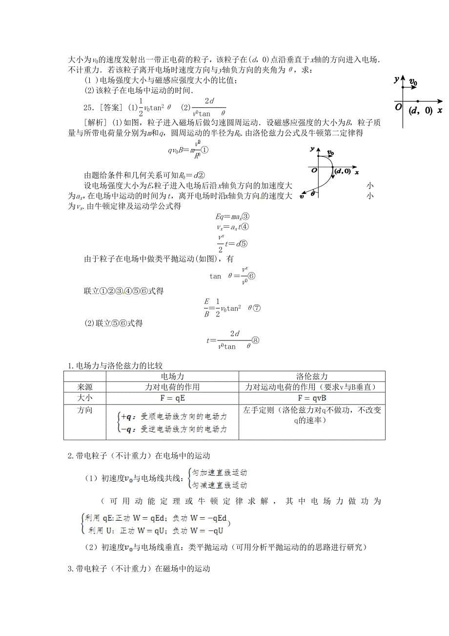 2015届高考物理 专题3 计算 电磁场分类复习_第5页