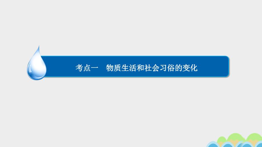 2018高考历史一轮复习专题22中国近现代社会生活的变迁22.1物质生活和社会习俗的变化课件_第3页