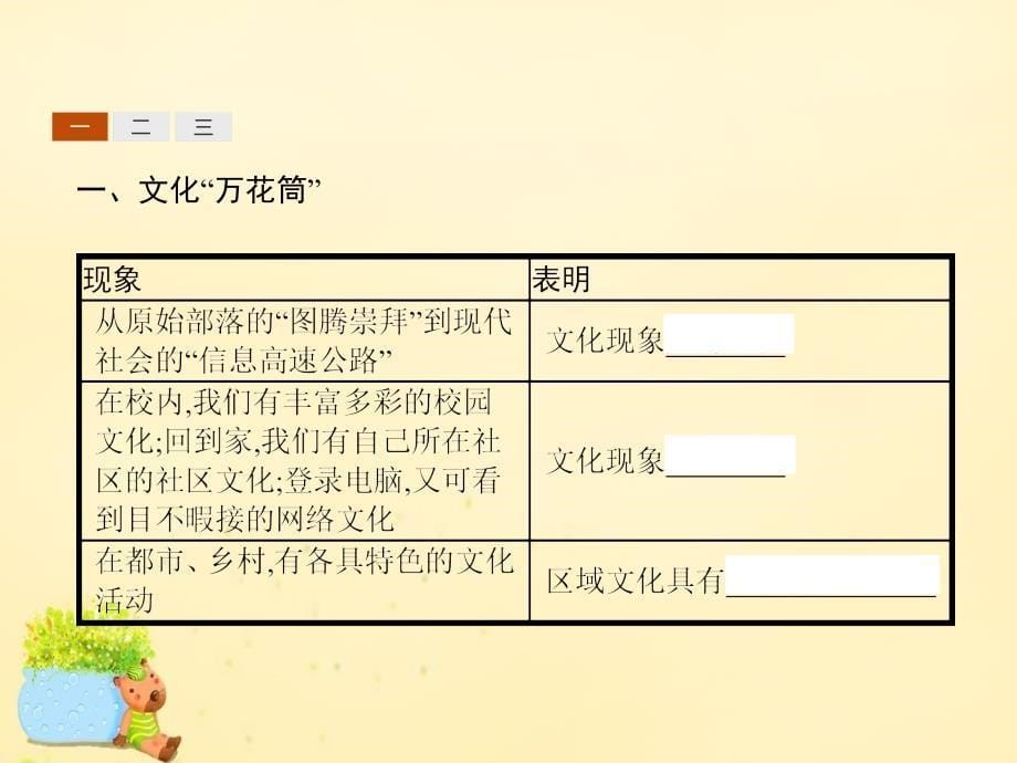 2017-2018学年高中政治 第一单元 文化与生活 第一课 文化与社会 第一框 体味文化课件 新人教版必修3_第5页