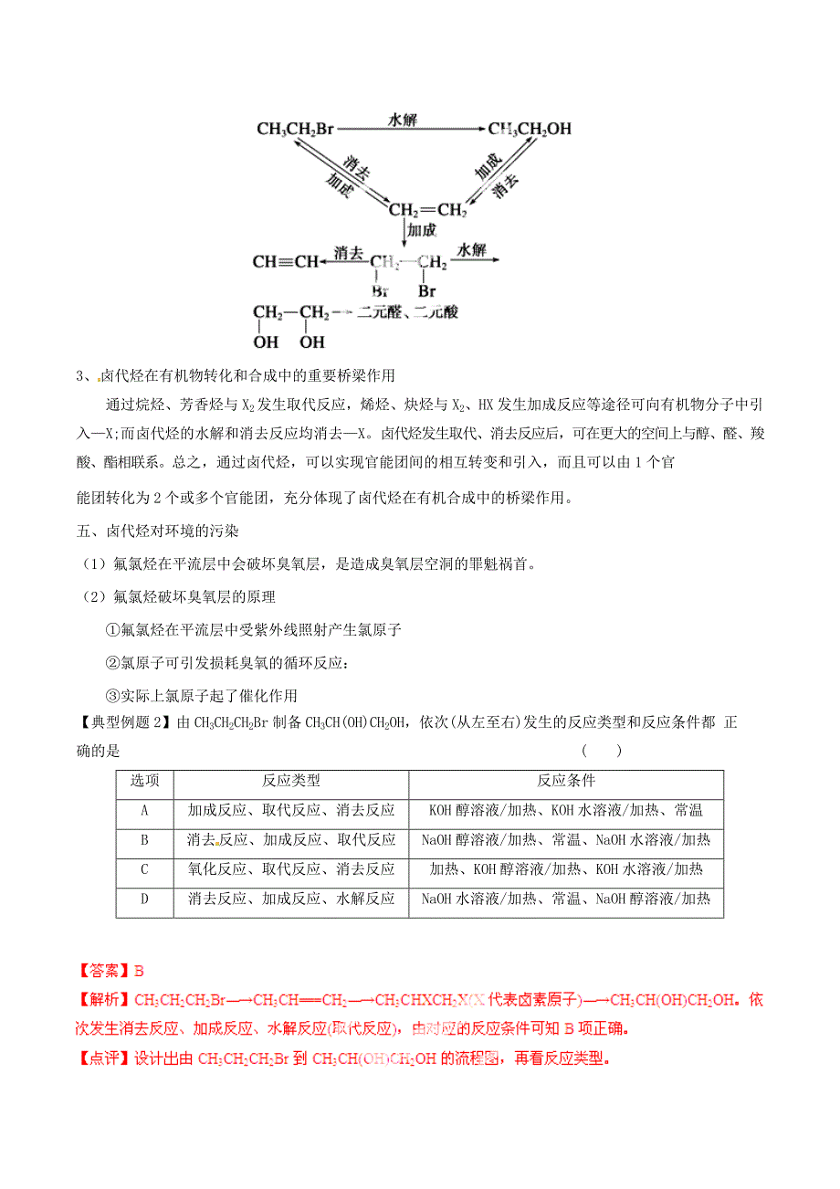 2015年高考化学一轮复习 专题10.4 卤代烃讲案（含解析）_第4页