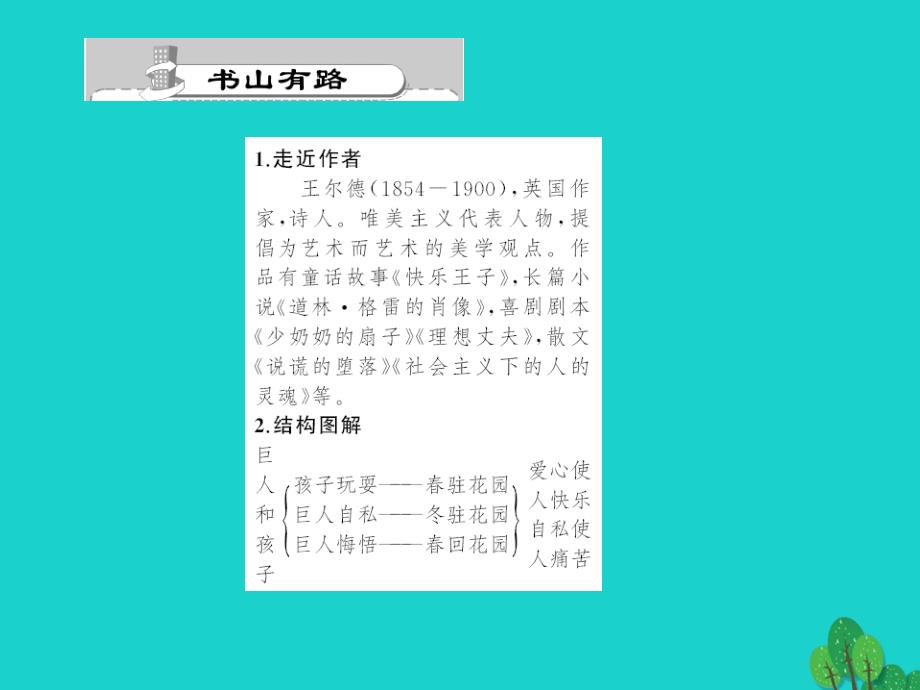 2018年秋七年级语文上册 第四单元 15《巨人和孩子》习题课件 （新版）语文版_第2页