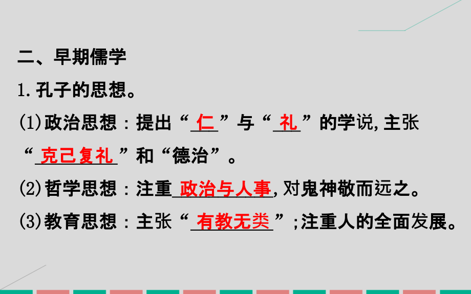 2018届高考历史一轮复习 专题十三 古代中国的思想、科技与文学艺术 13.30 百家争鸣及汉代儒学课件 人民版_第3页