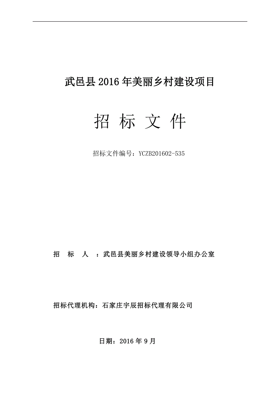 美丽乡村招标文件.doc_第1页