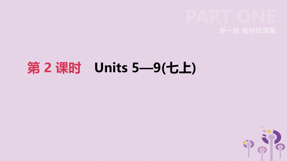 四川省绵阳市2019中考英语总复习第一篇教材梳理篇第02课时units5_9七上课件_第2页