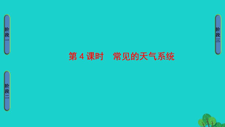 2017-2018学年高中地理第2单元从地球圈层看地理环境第2节大气圈与天气气候第4课时常见的天气系统课件鲁教版必修_第1页