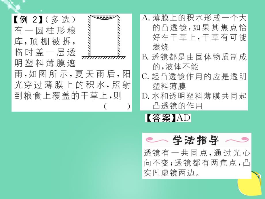 2018年秋八年级物理上册 5.1 透镜作业课件 （新版）新人教版_第3页