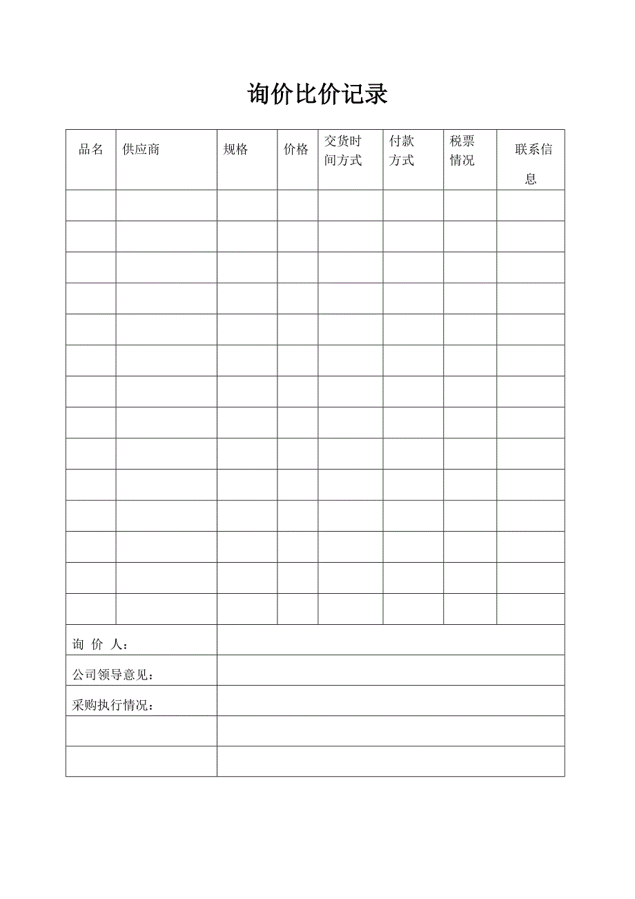 询价比价记录.docx_第1页