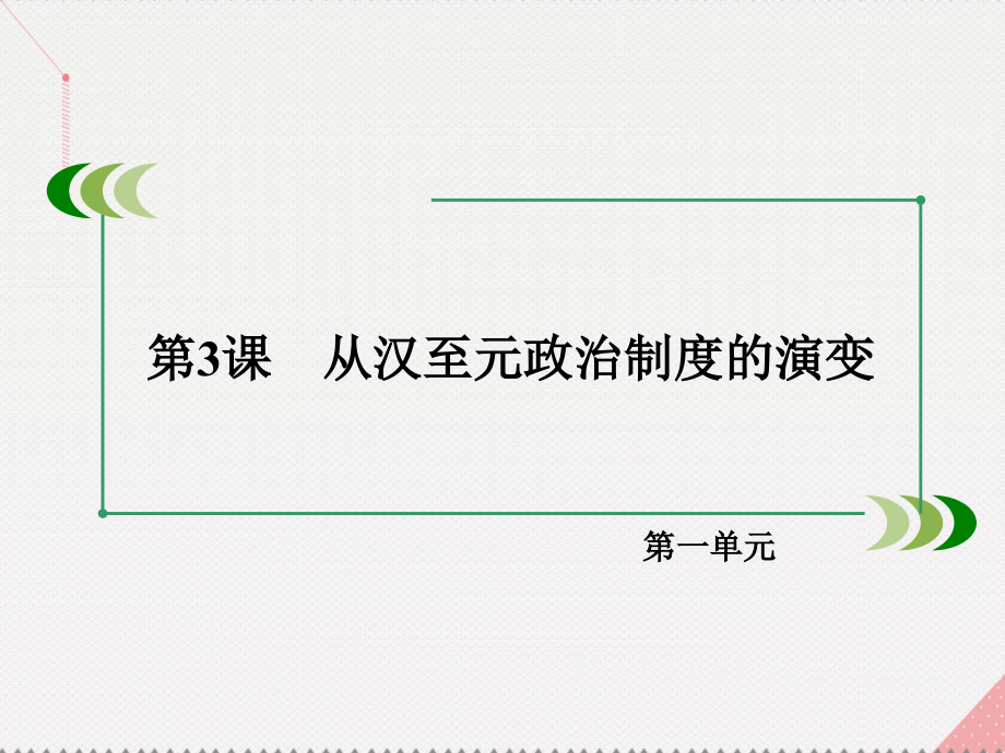 2018年秋高中历史 第一单元 古代中国的政治制度 第3课 从汉至元政治制度的演变课件 新人教版必修1_第3页