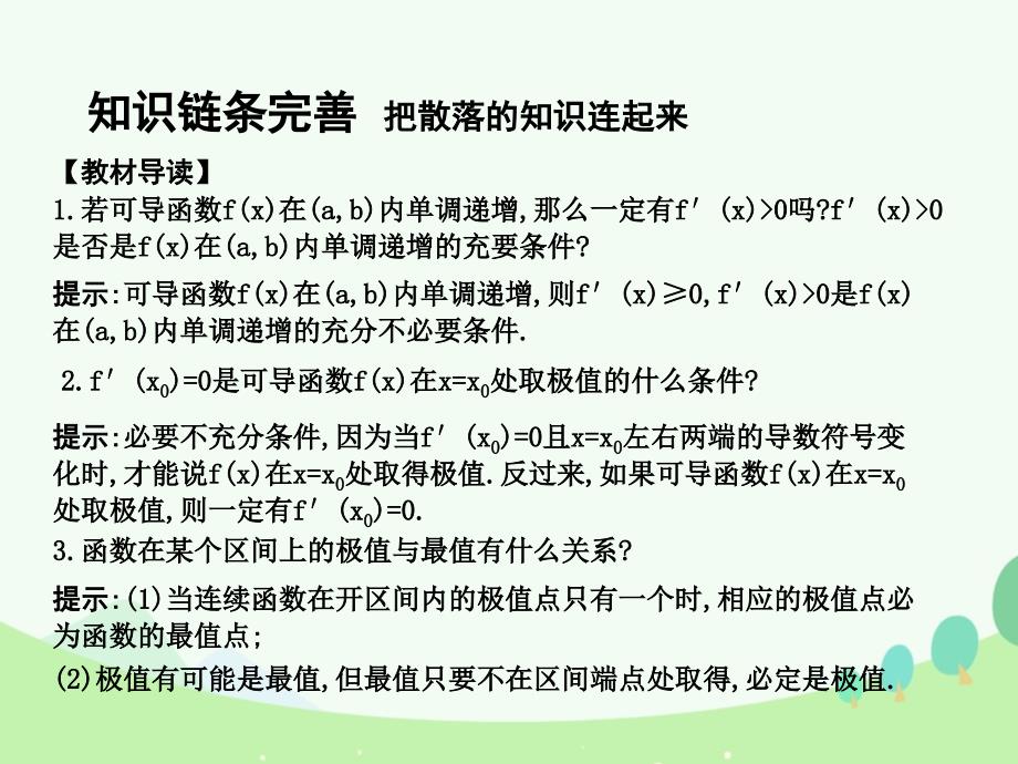 2018届高考数学一轮复习 必考部分 第二篇 函数、导数及其应用 第11节 导数在研究函数中的应用 第一课时 利用导数研究函数的单调性课件 文 北师大版_第3页