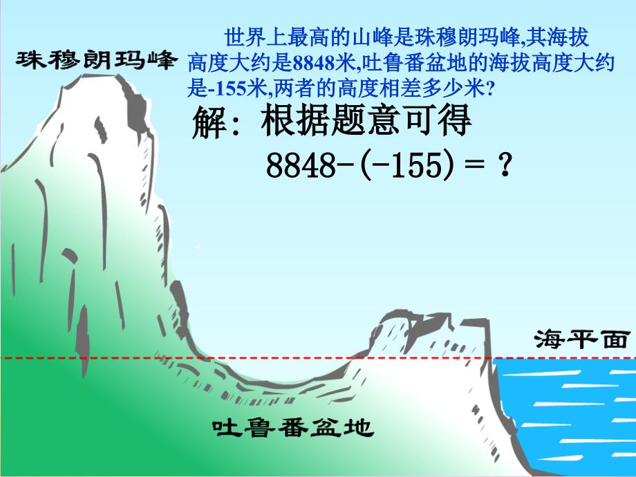 2018年秋七年级数学上册 2.7 有理数的减法课件 华东师大版_第3页