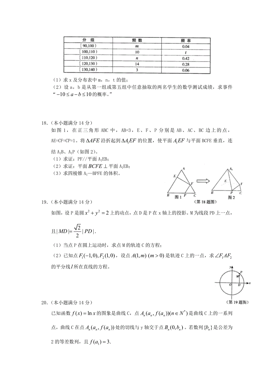 广东省茂名市2012届高三数学上学期第一次模拟试题 文 新人教a版_第4页