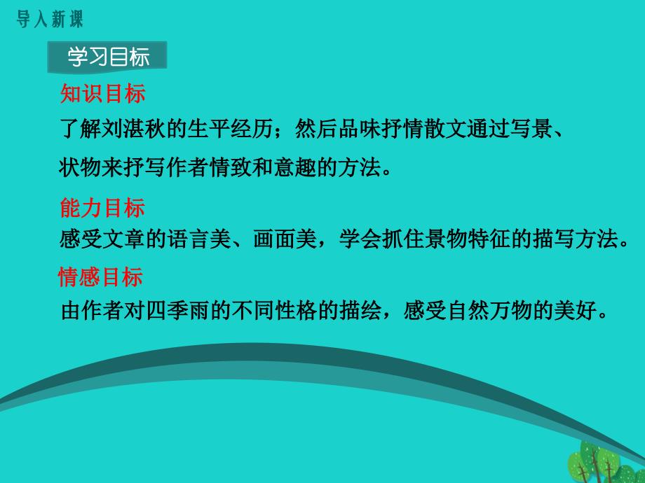 2018年秋七年级语文上册 3《雨的四季》课件 （新版）新人教版_第2页