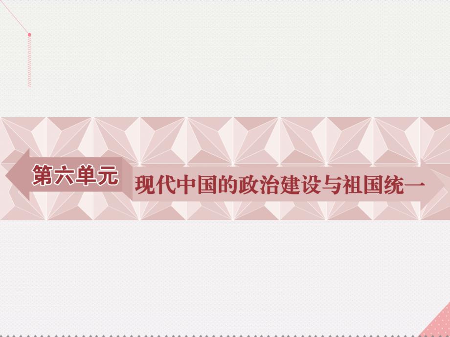 2018高中历史 第六单元 现代中国的政治建设与祖国统一 第20课 新中国的民主政治建设课件 新人教版必修1_第1页