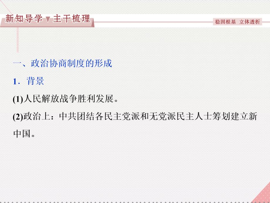 2018高中历史 第六单元 现代中国的政治建设与祖国统一 第20课 新中国的民主政治建设课件 新人教版必修1_第4页