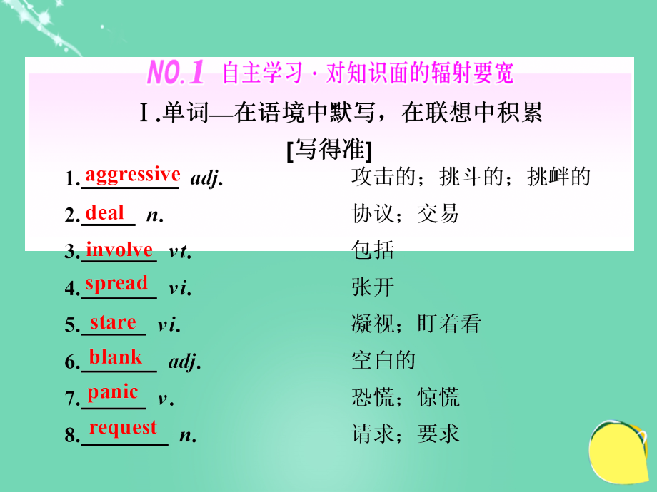 2018版高考英语大一轮复习 module 3 body language and non-verbal communication课件 外研版必修4_第3页