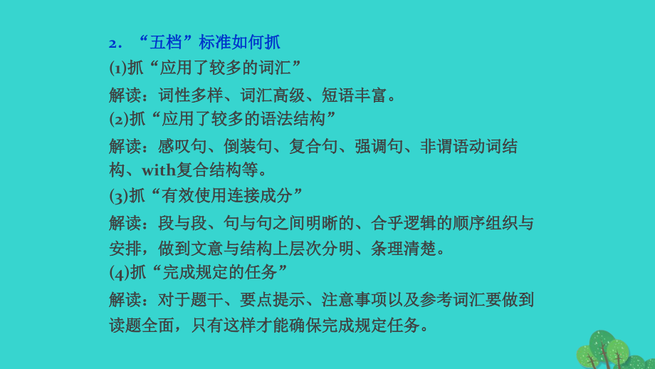 2018年高考英语 书面表达总动员 5 备考策略课件_第4页