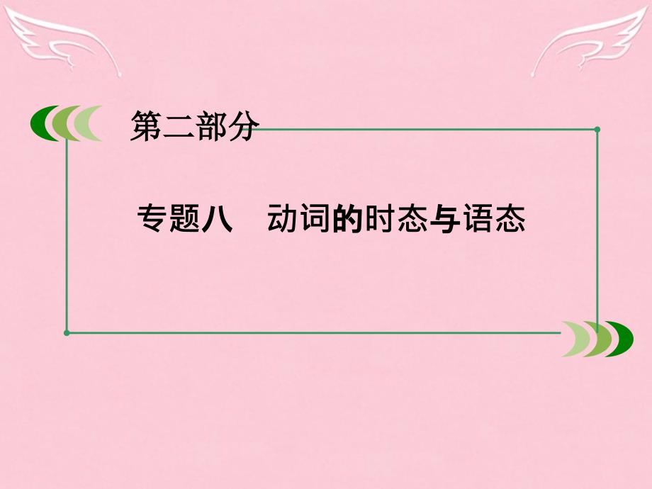 2018年高考英语一轮复习 第二部分 语法专题8 动词的时态与语态课件 新人教版_第3页