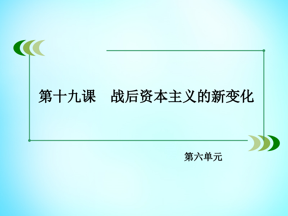 2017-2018学年高中历史 第六单元 第19课 战后资本主义的新变化课件 新人教版必修2_第3页