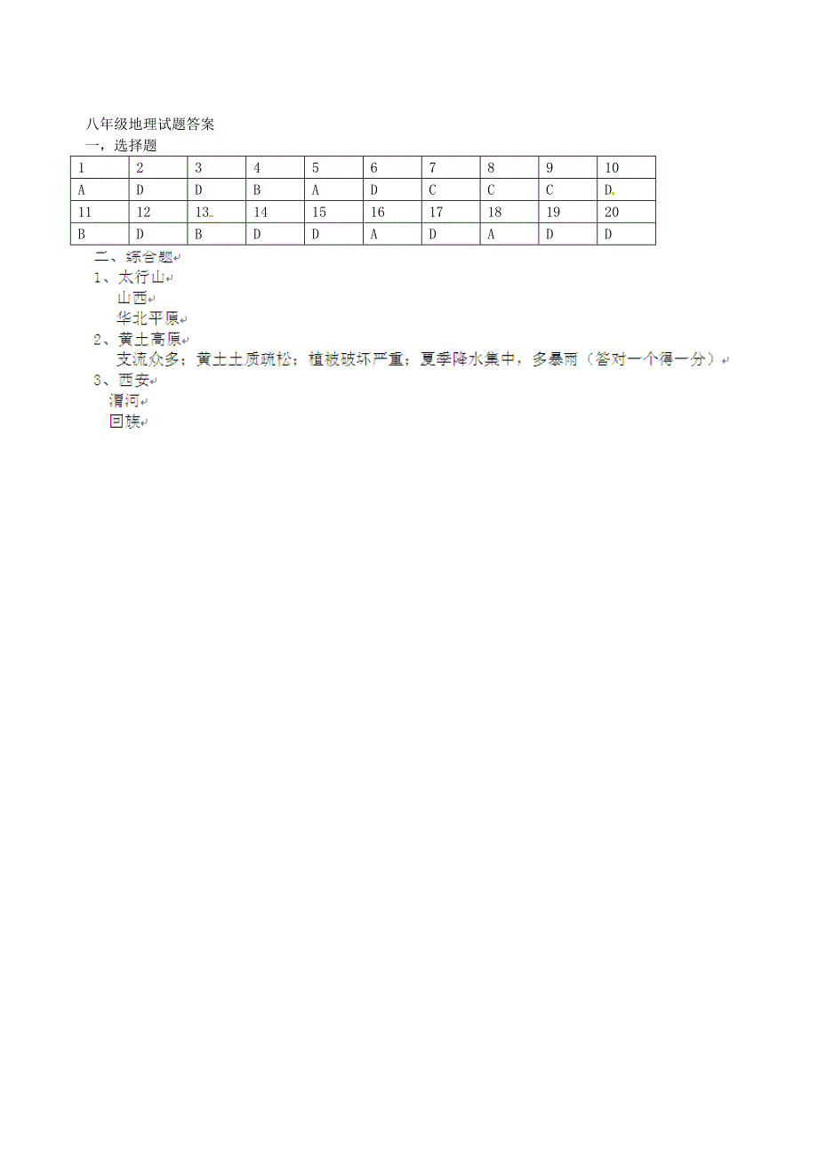 江苏省东台市许河镇中学2014-2015学年八年级地理上学期期中试题 新人教版_第3页