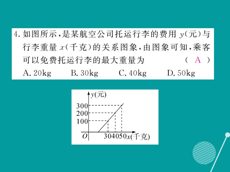 2018年秋八年级数学上册 5.7 用二元一次方程组确定一次函数表达式课件2 （新版）北师大版_第4页