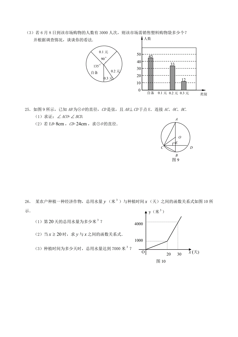 广东省徐闻县龙塘中学2011年九年级数学下学期第二次模拟考试题 人教新课标版_第4页