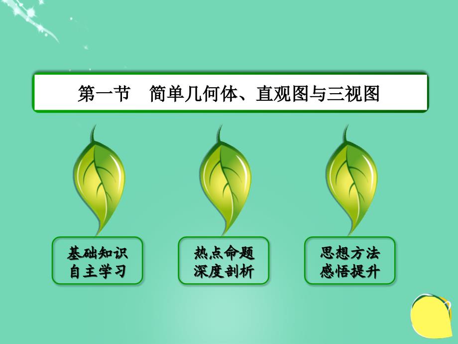 2018届高考数学大一轮总复习 第七章 立体几何 7.1 简单几何体、直观图与三视图课件 理 北师大版_第2页