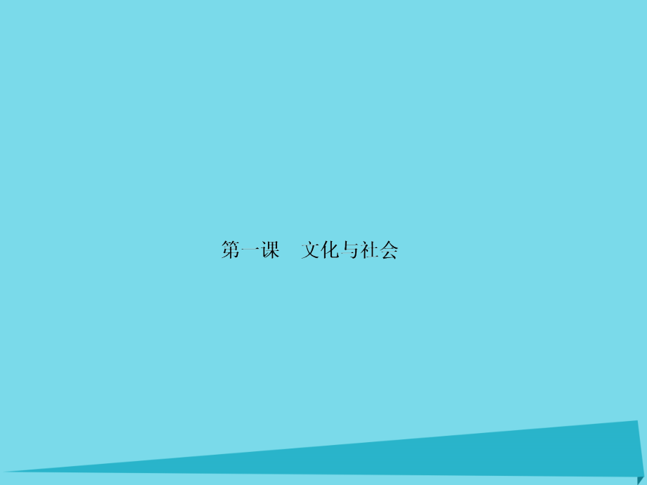 2018届高三政治一轮总复习 第1单元 文化与生活 第1课 文化与社会课件 新人教版必修3_第2页