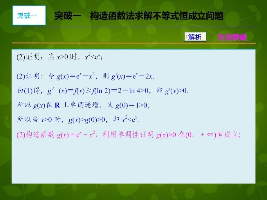 2018高三数学一轮复习 专题1 函数与导数压轴题的突破方法课件 文 新人教版_第5页