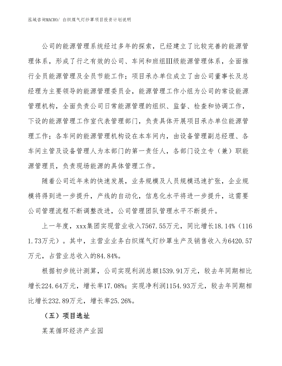 白织煤气灯纱罩项目投资计划说明_第2页