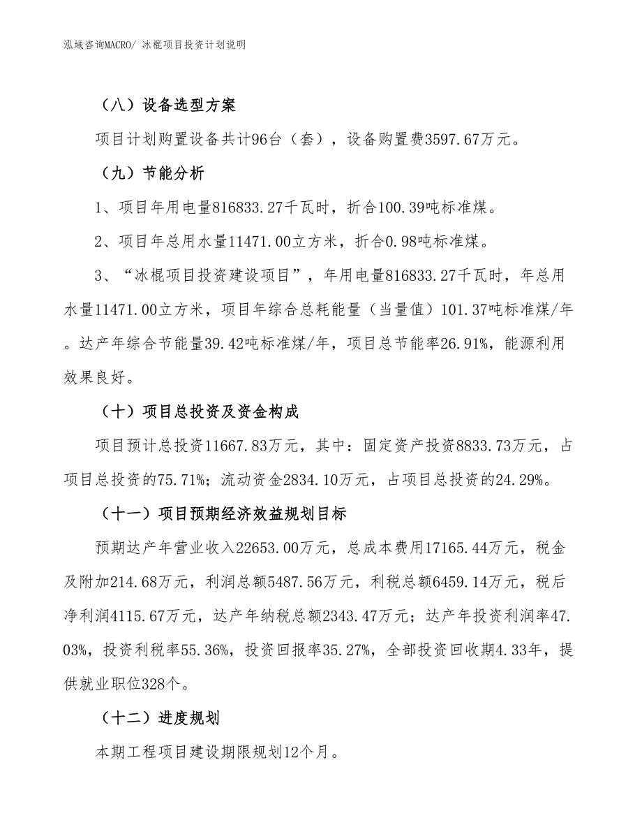 冰棍项目投资计划说明_第3页