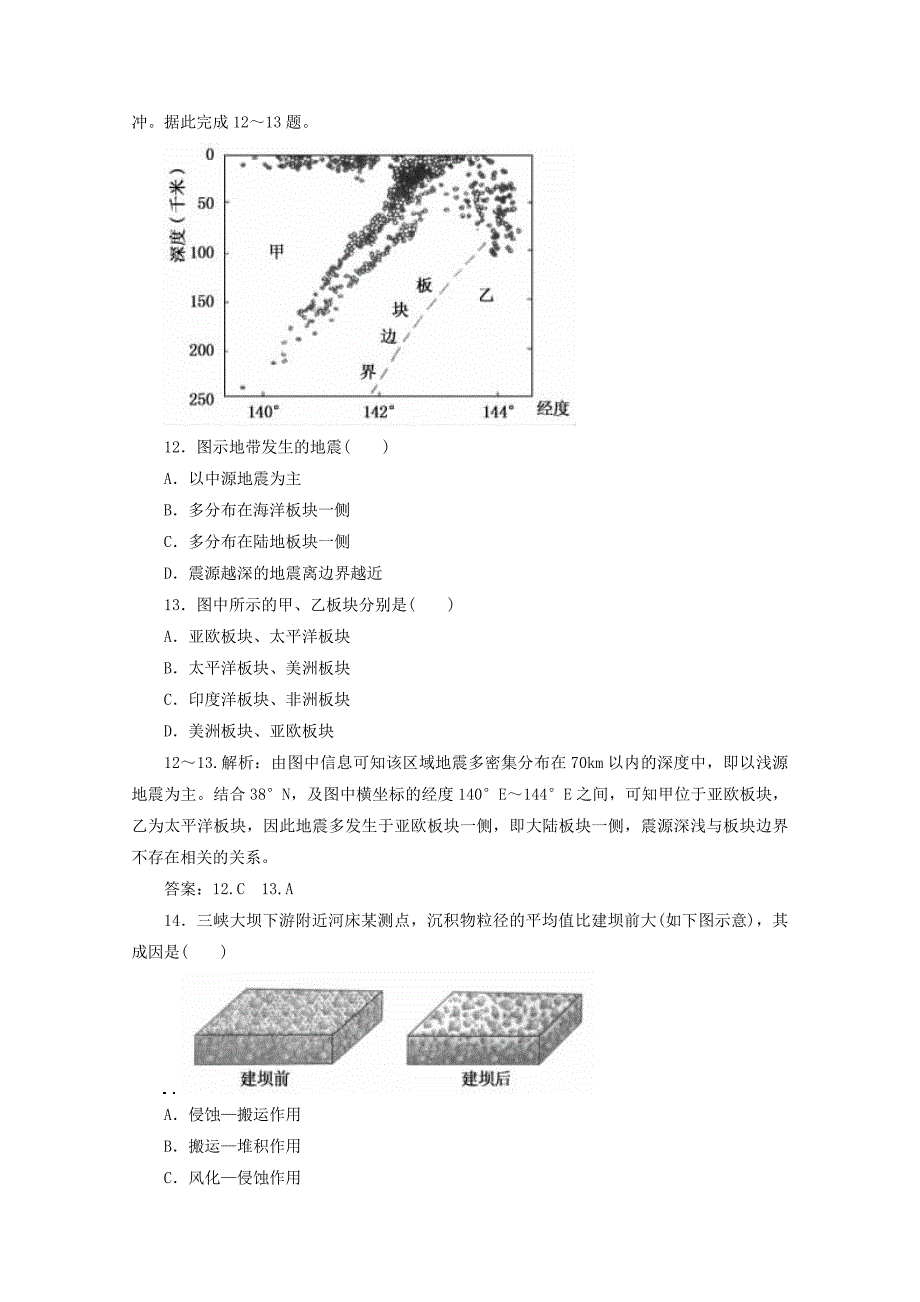 2012届高三地理一轮复习课外能力检测10新人教版_第4页