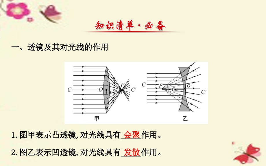 湖南省邵阳市2018中考物理 第五章 透镜及其应用复习课件_第2页