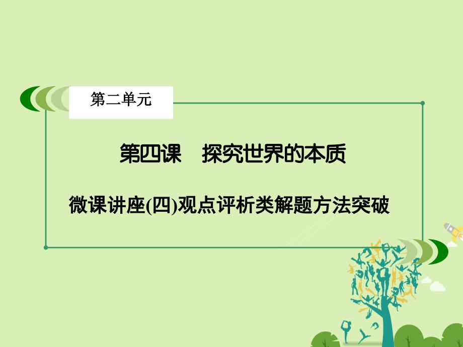 成才之路2017-2018学年高中政治微课讲座4观点评析类解题方法突破课件新人教版必修_第3页